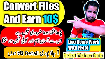 Earn on Fiverr.com by converting pdf jpg excel file from one format to another | I will convert work