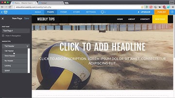 Weebly Tips