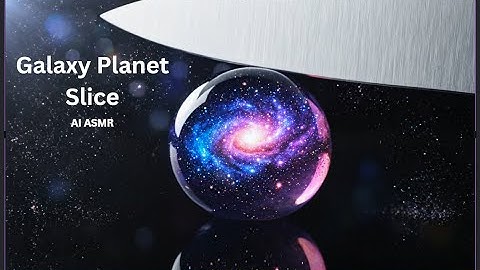 Galaxy Planet Slice — Cosmic Candy ASMR