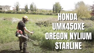Honda UMK450XE Brushcutter Testing Oregon NYLIUM STARLINE