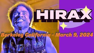 HIRAX  @ UC Theater, Berkeley California - March 9, 2024