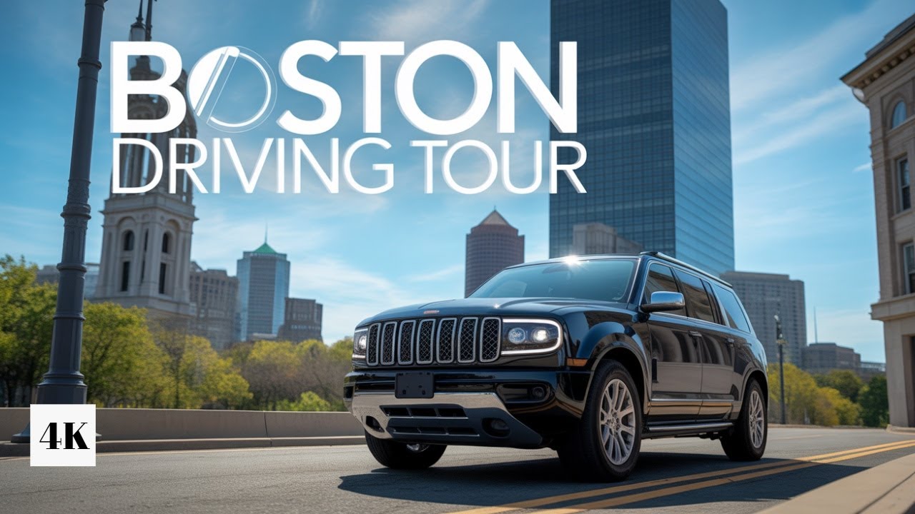 A drive tour of best places to visit in Boston in 4K