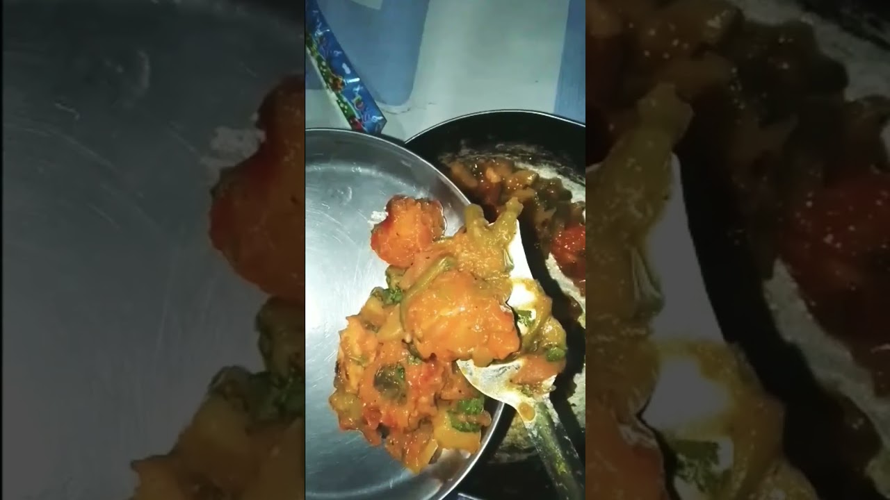 red chicken with green mirchi .testy😋😋 