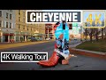 4K City Walks: Cheyenne, Wyoming Tour of Capitol City - Virtual Walk Treadmill City guide Vid