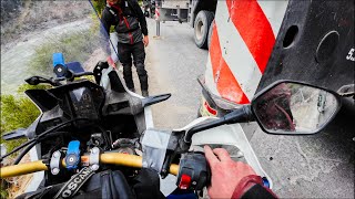 Perfect Ride In the Mountains of Tibet Ruined By Road Block