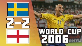 🔥 Англия - Швеция 2-2 - Обзор Матча Чемпионата Мира 20/06/2006 HD 🔥
