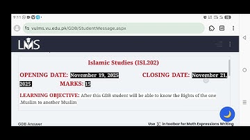 Islamic Studies (ISL202 GDB (SPRING 2025) 💯 Percent Paid Whatsapp 03426692724