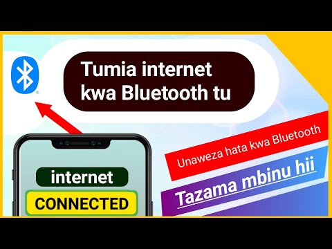 Video: Je, ninawezaje kuunganisha kwenye Intaneti kwa kutumia Bluetooth?