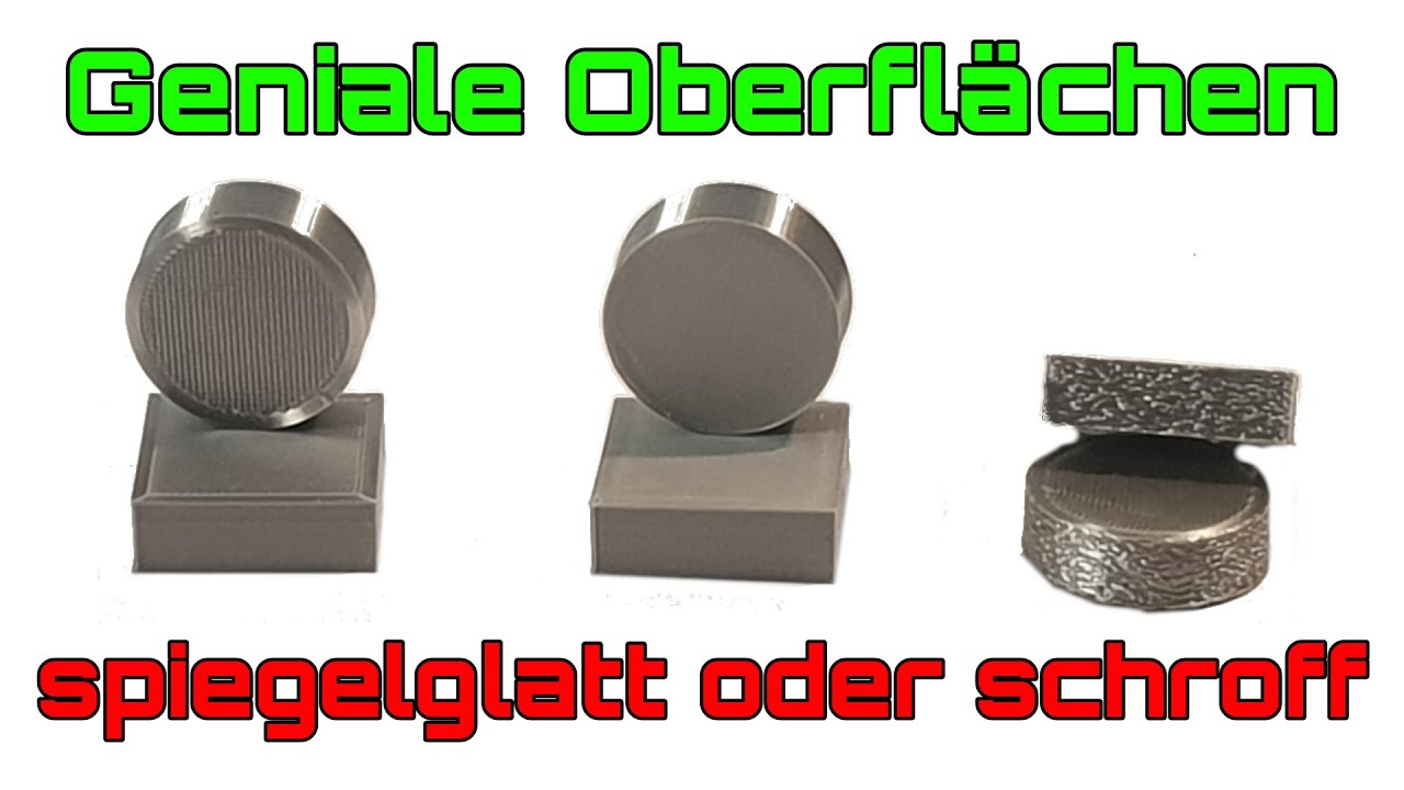 Tolle Oberflächen mit dem 3D Drucker erstellen, glätten, bügel unregelmässige Oberflächen YouTube