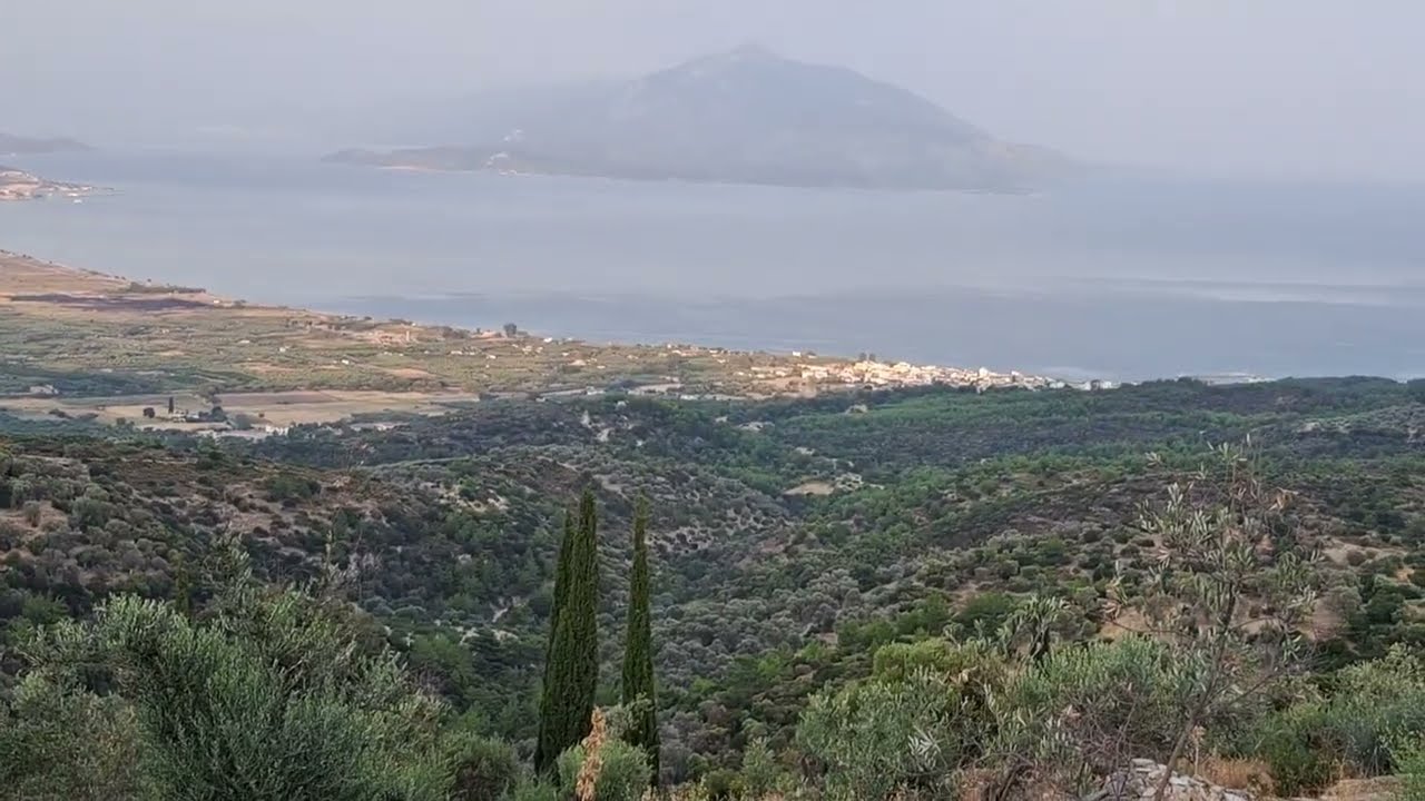 Σαμος Η διαδρομή: αεροδρόμιο Παγώνδας Σπαθαραίοι Πύργος Κουμαιικα Κάμπος Μαραθοκαμπου 51,2km