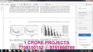 2015 | Aging Aware Reliable Multiplier Design With Adaptive Hold Logic | 1 Crore Projects