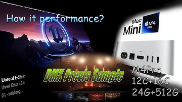 Running the official DMX demo of Unreal-5.8.0 on a Mac mini M4pro