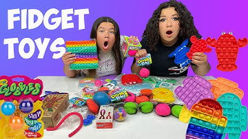 REVIEWING FIDGET TOYS - POP IT FIDGET, SIMPL DIMPL!!! OUR BIGGEST FIDGET TOY HAUL EVER!!