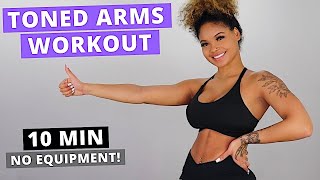 BEGINNERS TONED ARMS WORKOUT // AT HOME & NO EQUIPMENT