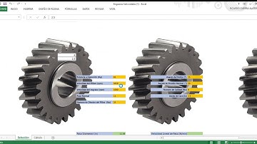 Selección de Engranes Helicoidales con Excel (Macros)