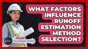 What factors influence runoff estimation method selection?