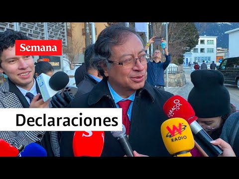 Declaración del presidente Petro en Davos