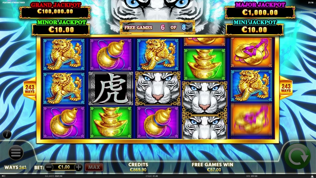 Feature Streak Tiger Slot Review | Free Play video preview