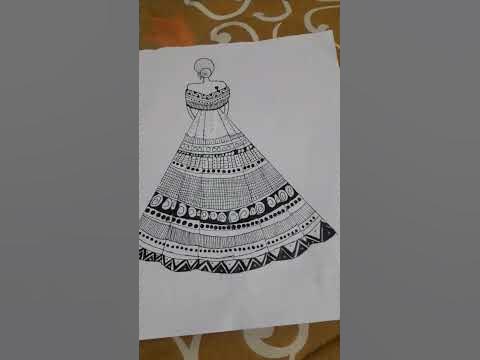 Dress mandala art - YouTube