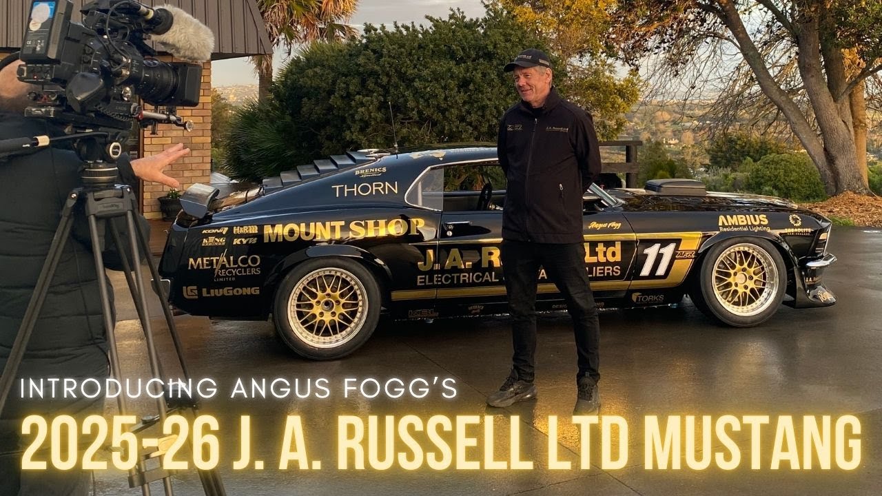 Angus Fogg Racing J. A. Russell Ltd Mustang : 2025 Launch - YouTube