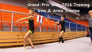 Dina & Arina Averina (RUS) Training Grand-Prix Brno 2016