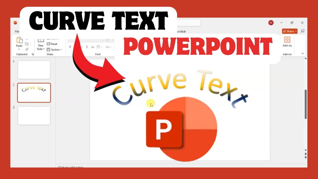 How To Curve Text In PowerPoint - YouTube