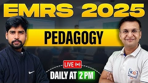 Theory of Jean Piaget 📘 | EMRS 2025 – Pedagogy 🎯 | KnowledgeGate LIVE 🔴 2:00 PM ⏰