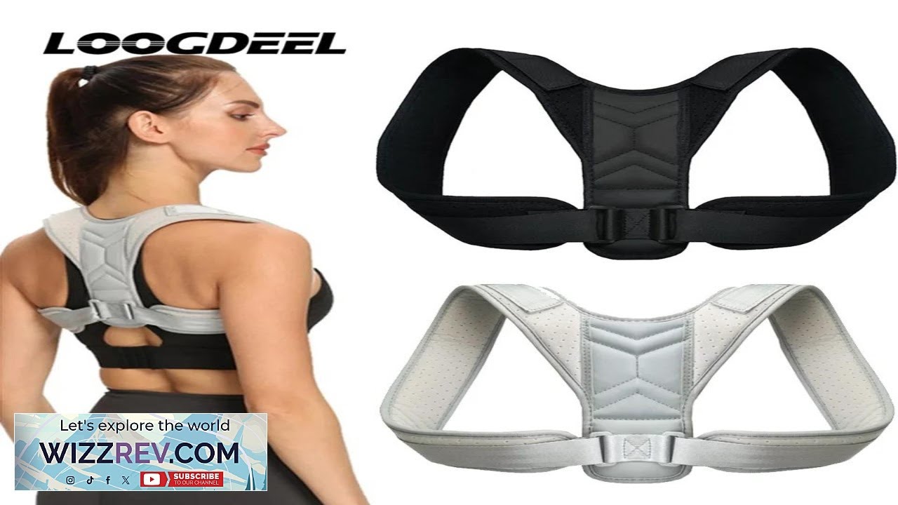Adjustable Back Posture Corrector Neck Brace Training Equipment Home Office Man Woman