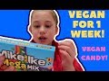 11 YEAR OLD BEING A VEGAN FOR 1 WEEK CHALLENGE | AMAZING VEGAN CANDY!