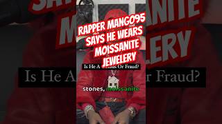 Rapper Mango95 says he wears moissanite jewelry #shorts #moissanite #harlembling #traxnyc #cubaknow