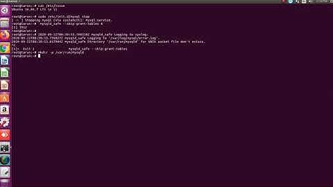 Reset MySQL Root Password ubuntu 16.04,18.04, 20.04