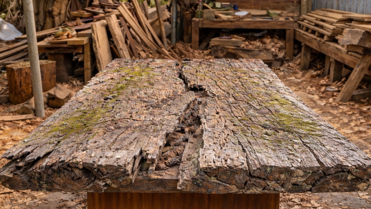 Everyone Thought This Rotten Wood Was Trash… Until a Carpenter Did This