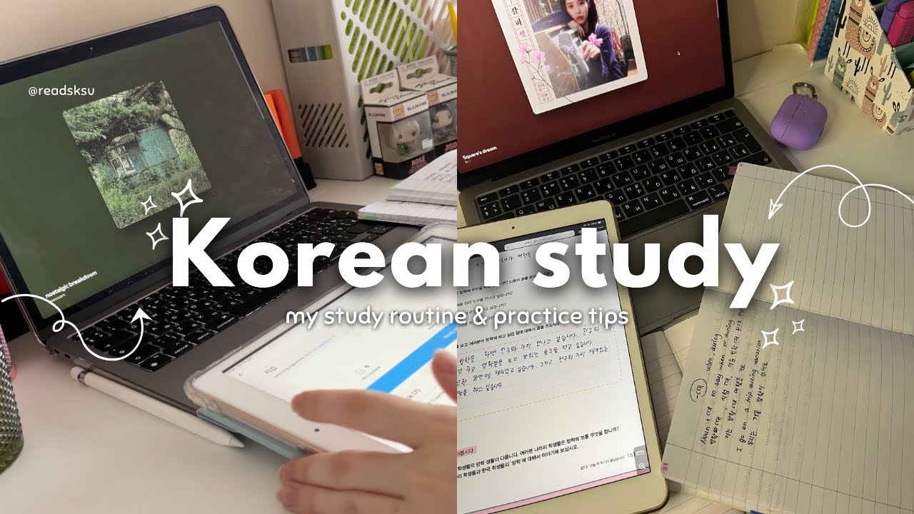 becoming fluent in korean 🇰🇷📖 study vlog - YouTube
