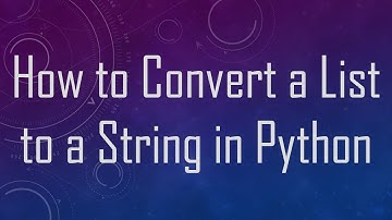 How to Convert a List to a String in Python