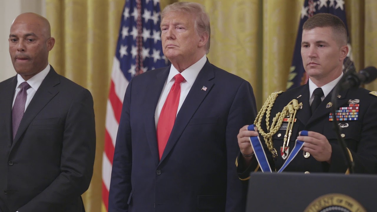 white house has fallen President Trump and the First Lady Present the Medal of Freedom to Mariano Rivera