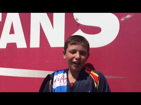 fmi Young cricket fanatic, Tiaan Goosen meets his Titans-hero’s