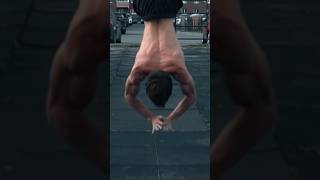 Handstand push-ups with a clap #shorts #calisthenics #handstand #motivation