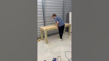 Building A Custom Work Bench For My New Shop #shorts