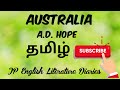 Pgtrb english  australia by adhope summary in tamil