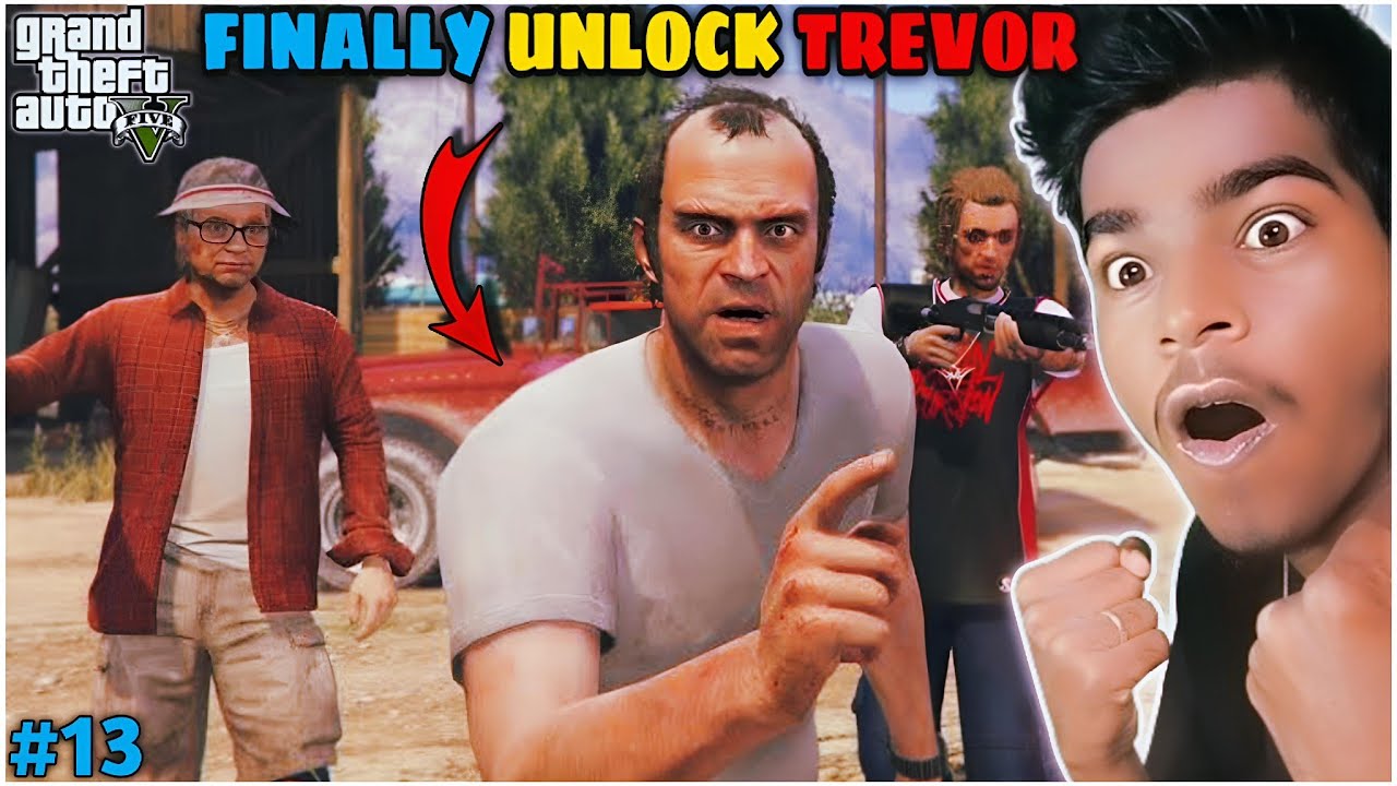 🤩 FINALLY UNLOCK TREVOR IN GTA 5 || CHIKII GTA 5 GAMEPLAY IN HINDI #13 ...