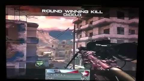 MW2 quick scope Round winning kill on Search