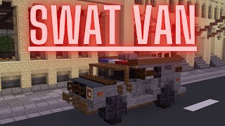 Minecraft: How to build a SWAT Van in Minecraft | Minecraft SWAT Van Tutorial