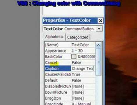 (TUT) VB6 : Changing Colors With CommonDialog