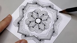 Drawing Zentangle – LAPWING