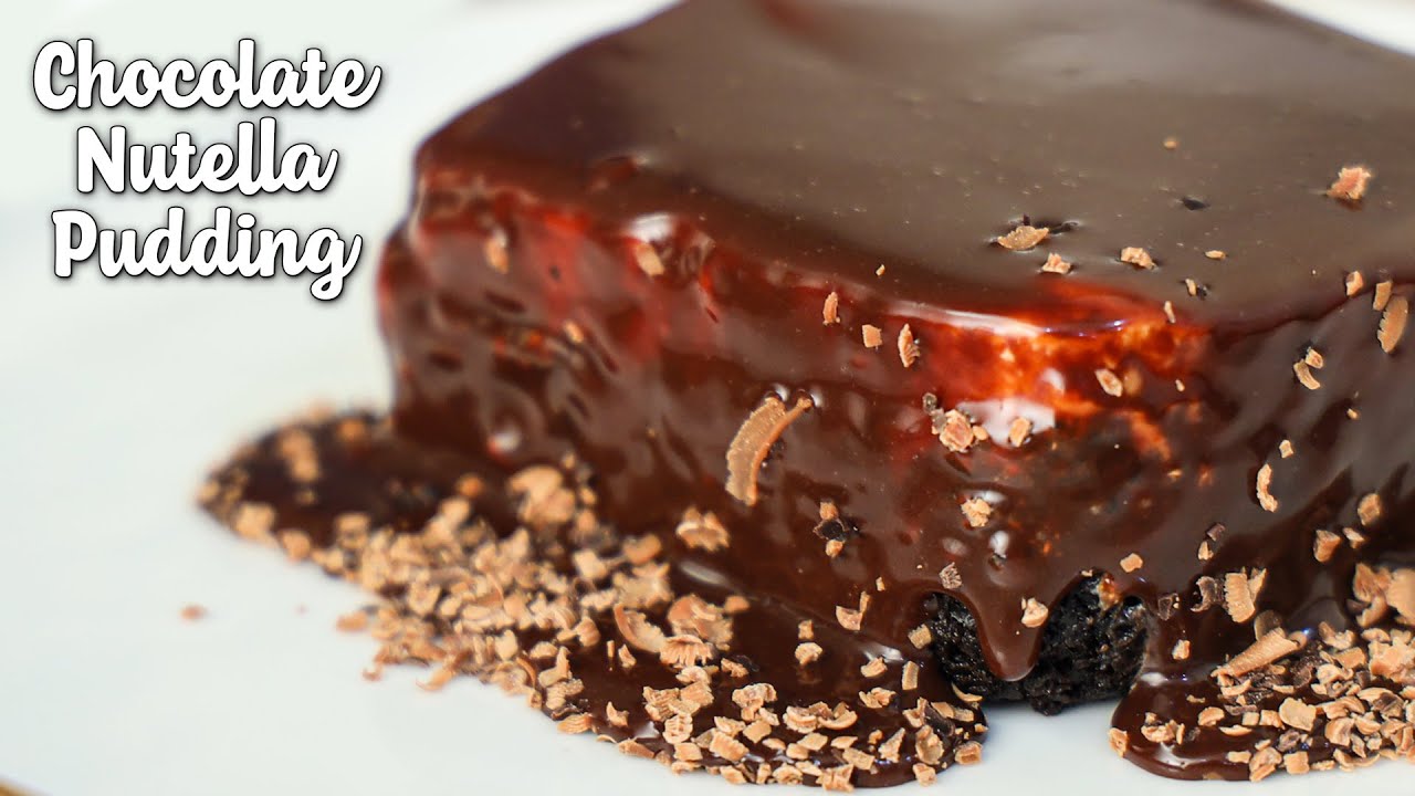 Chocolate Nutella Pudding | Eggless Dessert Recipe | Chetna Patel ...