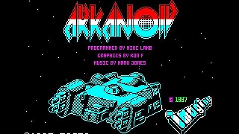 Arkanoid Review for the Sinclair ZX Spectrum by John Gage