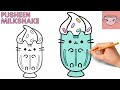 How To Draw Pusheen Cat - Milkshake | Cute Easy Step By Step Drawing Tutorial