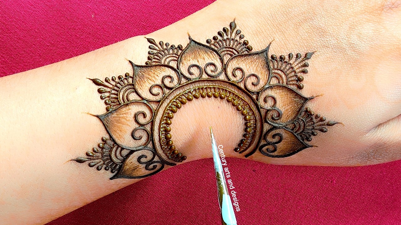 Very beautiful mehndi design for back hand | Easy simple mehndi | Mehndi ka design | mehndi .