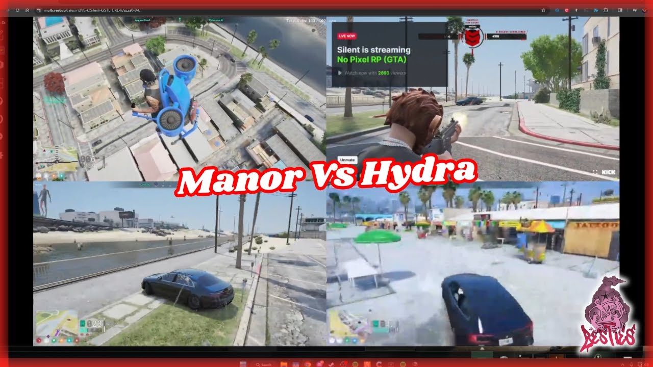 Реакция Дрипп, Минг и Челб на сражение Гидры против Манора | NoPixel 4.0 GTARP