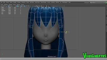 Texturing Long female anime hair in 3D coat